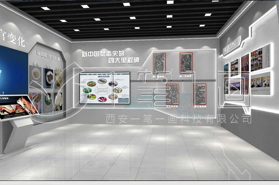 小學生禁毒教育展廳設(shè)計平面圖